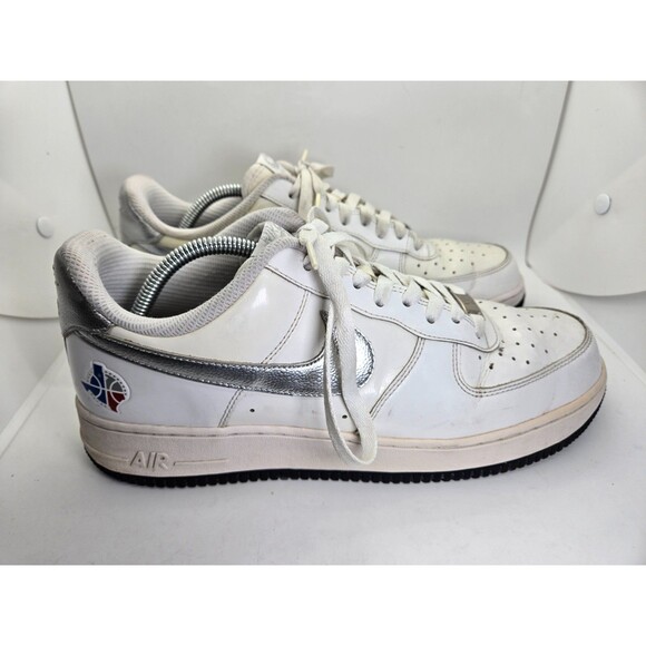 Nike Air Force 1 Low '07 Dallas All Star Game 2010 Shoes Men's 11 White Sneakers